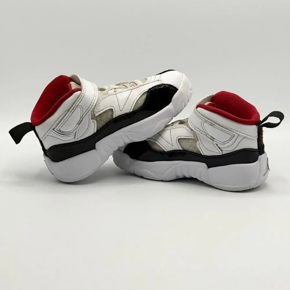 Nike Air Jordan Jumpman Two Trey DQ8433-106 Easy On Aplix Sneakers White Red Whi